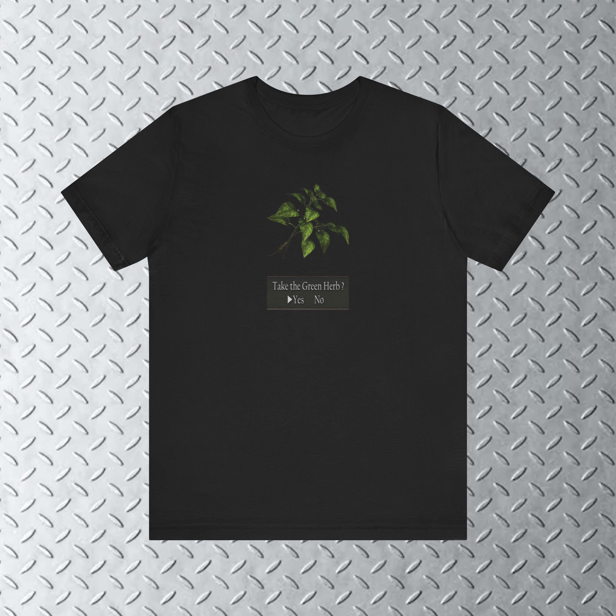 Green Herb Shirt ,re4 Vintage Ps2 , Funny Meme, Gaming Meme, Green