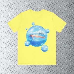 Frutiger Aero Paradise T-Shirt, Y2k Tee, 2000s Fashion, Frutiger Aero Shirt, Y2k Graphic image 6