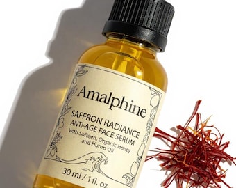 Limited Batch Saffron Facial Serum Natural Glow Face Serum Italian Skincare