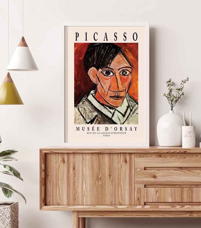 Picasso Print, Pablo Picasso Exhibition Poster, Picasso Wall Art