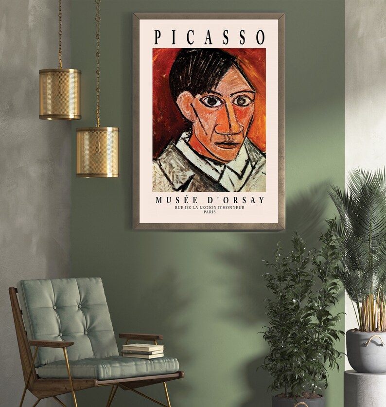 Picasso Print, Pablo Picasso Exhibition Poster, Picasso Wall Art
