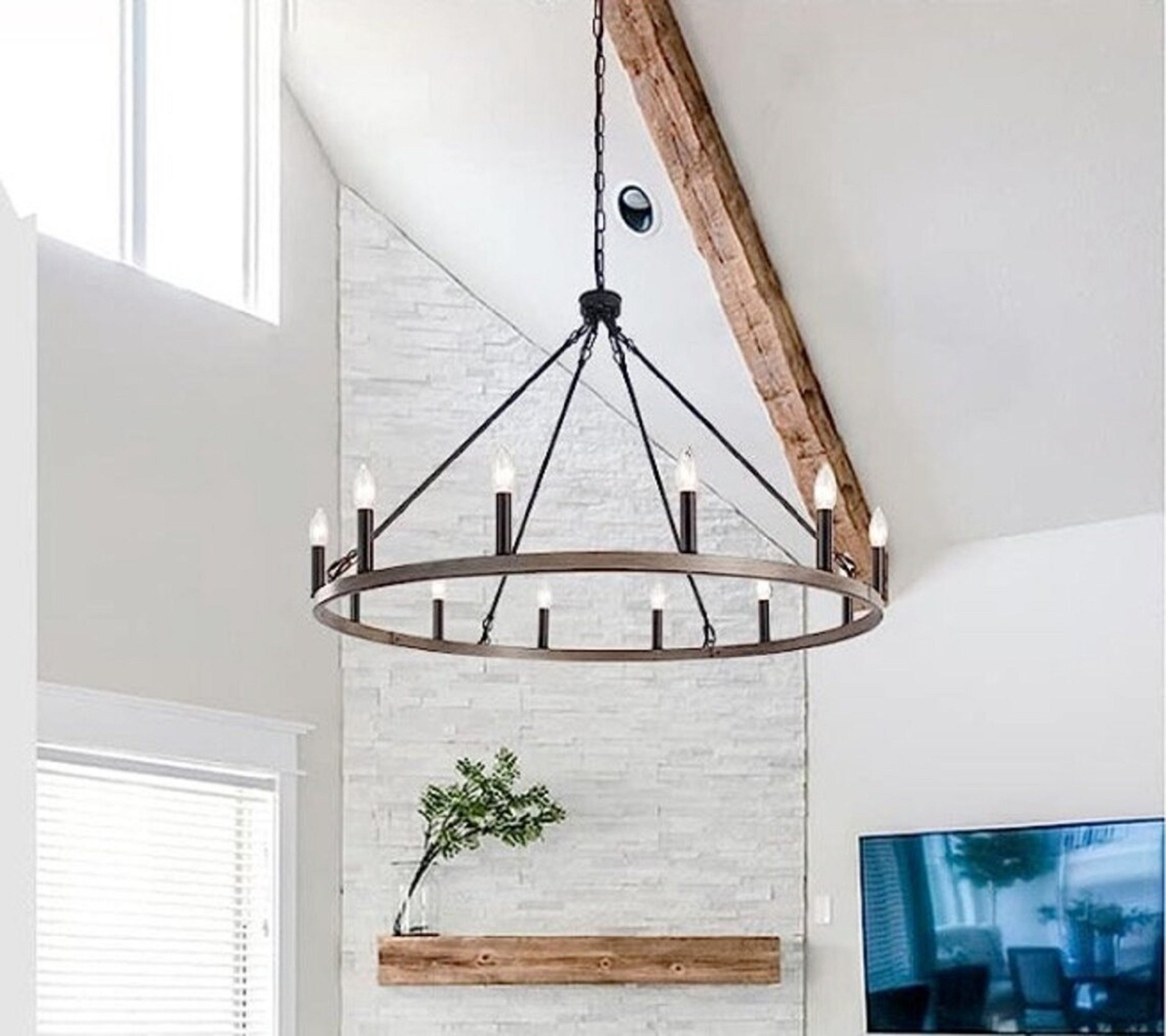 72 inch wagon wheel chandelier deals