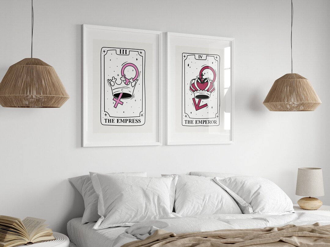 His and Her Bedroom Wall Art Print Set of 2 Prints His and Etsy