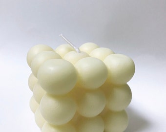 Bubble candle with sustainable soy wax