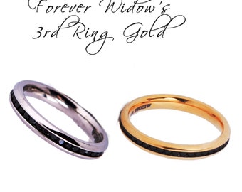 FOREVER WIDOWS 3rd RING adding a 3rd ring to your existing rings just makes sense