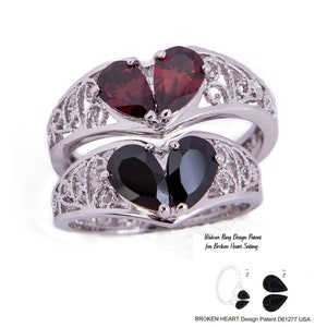 Broken Heart Original Design Sterling Silver Ring