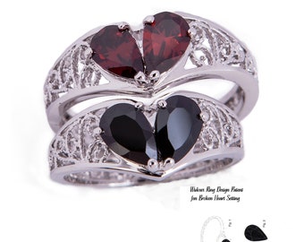 Broken Heart Original Design Sterling Silver Ring