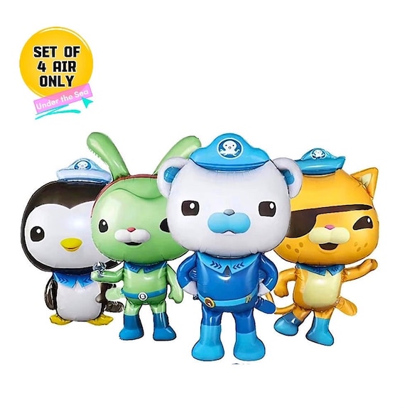 Octonauts Set of 4 Foil Balloons Kids Party Captain Barnacles
