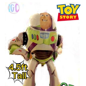 Buzz Lightyear Balloon 134cm Large Toy Story Standing Helium / Air Foil 3D UK