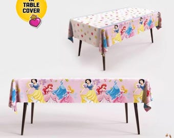 Disney Princess birthday banner backdrop kids birthday party balloons decoration