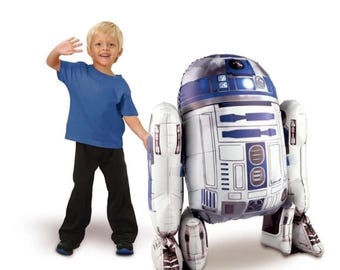 Star Wars Birthday Party Balloon R2D2 Giant Life Size Airwalker Balloon Darth Vader Yoda Party Decorations