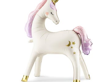 Unicorn Birthday Balloons Decorations Kids Party Supplies