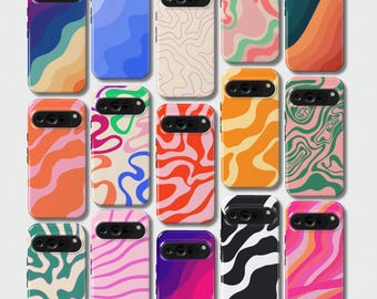 Capa Google Pixel Organic Motions | Capa Magnética e Durável para 10 Pro XL, 9a, 9 Pro, 8, 8a, 7 e 6 Pro