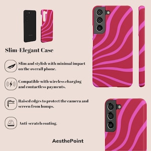 Colourful Swirl Case for Samsung Galaxy s23 Abstract Wave Design Cover for Galaxy s22, s21, s20, s10, A73, A70, A50, A14 image 8