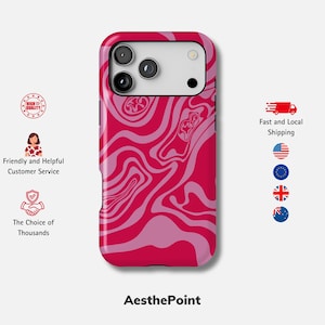Candy Swirl Hülle für iPhone 17 Pro Max, 16 Plus, 15, 14, 13, 12 Mini, 11 | Moderne Abstrakte Kunst