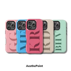 Personalized Initials Phone Case: Custom Monogram iPhone Cover