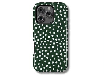 Funda de Poíres Verdes Compatible con iPhone 16, 15 Pro Max | Carcasa para iPhone 14 Plus | Shell para iPhone 13 Mini, 12, 11, XR, X, SE