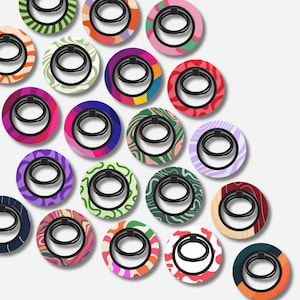 Support Anneau Magnétique à Tourbillon Abstrait – Poignée & Support pour iPhone, Galaxy, Pixel