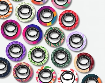 Abstract Swirl Magnetic Ring Holder – Phone Grip & Kickstand for iPhone, Galaxy, Pixel