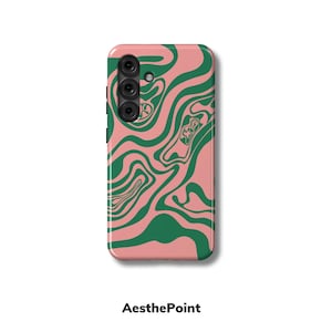 Swirl Design Phone Case – Abstract Cover Compatible with Galaxy A14, A22, A32, A33, A40, A50, A51, A52, A53, A70, A71, A72, A73