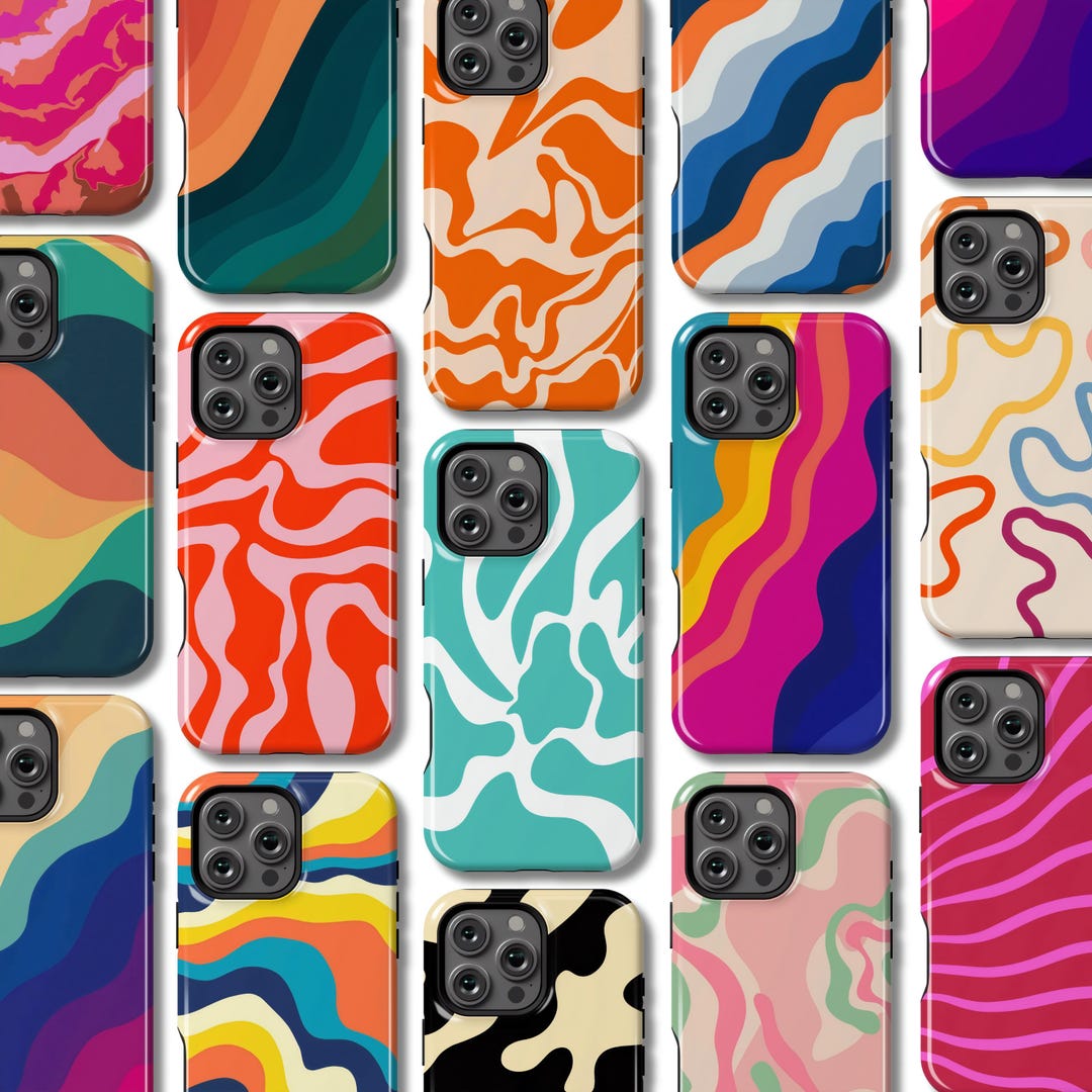 Coditto Phone Case Custodia per Telefono a Vortice Colorato per iPhone 17 Pro Max, 16 Plus ...