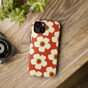 Coque iPhone au design rétro et bohème avec fleurs Skin iPhone 15 Plus Coque esthétique pour iPhone 11, 12, 13, 14 Pro Max image 10