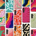 Colorful Swirl Phone Case – Cover Compatible with Galaxy S25 Plus S24 Ultra S23 FE S22 S21 A73 A72 A71 A55 A32 | Unique Phone Accessory product logo