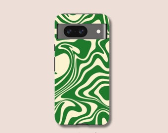 Coque Swirl abstraite pour Google Pixel 6 - Coque pour Google Pixel 6 Pro, Pixel 6a et Pixel 5