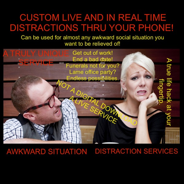 LIVE DISTRACTION SERVICES and Bad Date Insurance