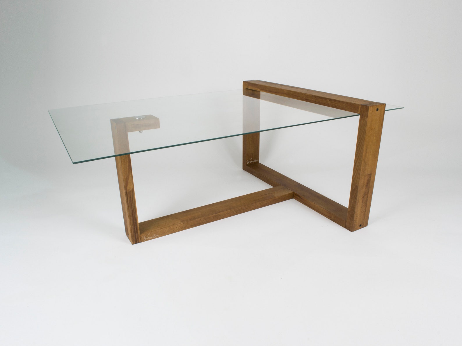 Large Glass Coffee Table With Unbreakable Tempered Glass Top Etsy