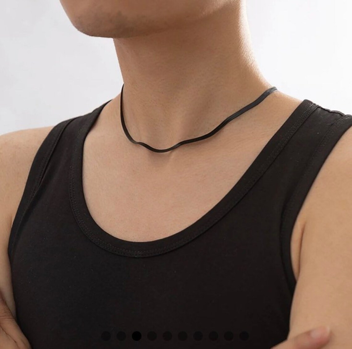 1.5-6mm Width Stainless Steel Flat Snake Chain Necklace