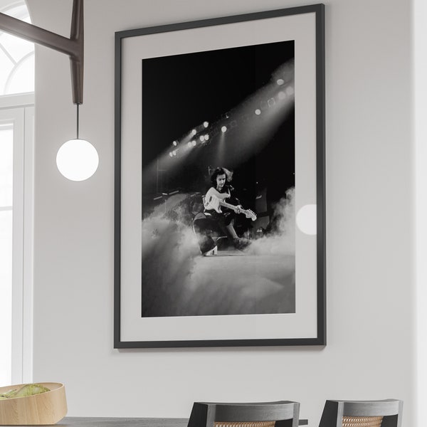 Ritchie Blackmore Poster, Black and White, Retro Music Print, Vintage Photography, African American Wall Art, Home Decor, Digital Download