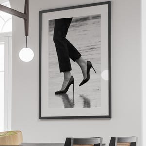 Black and White Luxury Fashion Poster, Printable Hypebeast Wall Art, Vintage Photography, Y2k Room Decor, Bedroom Wall Art, Digital Download