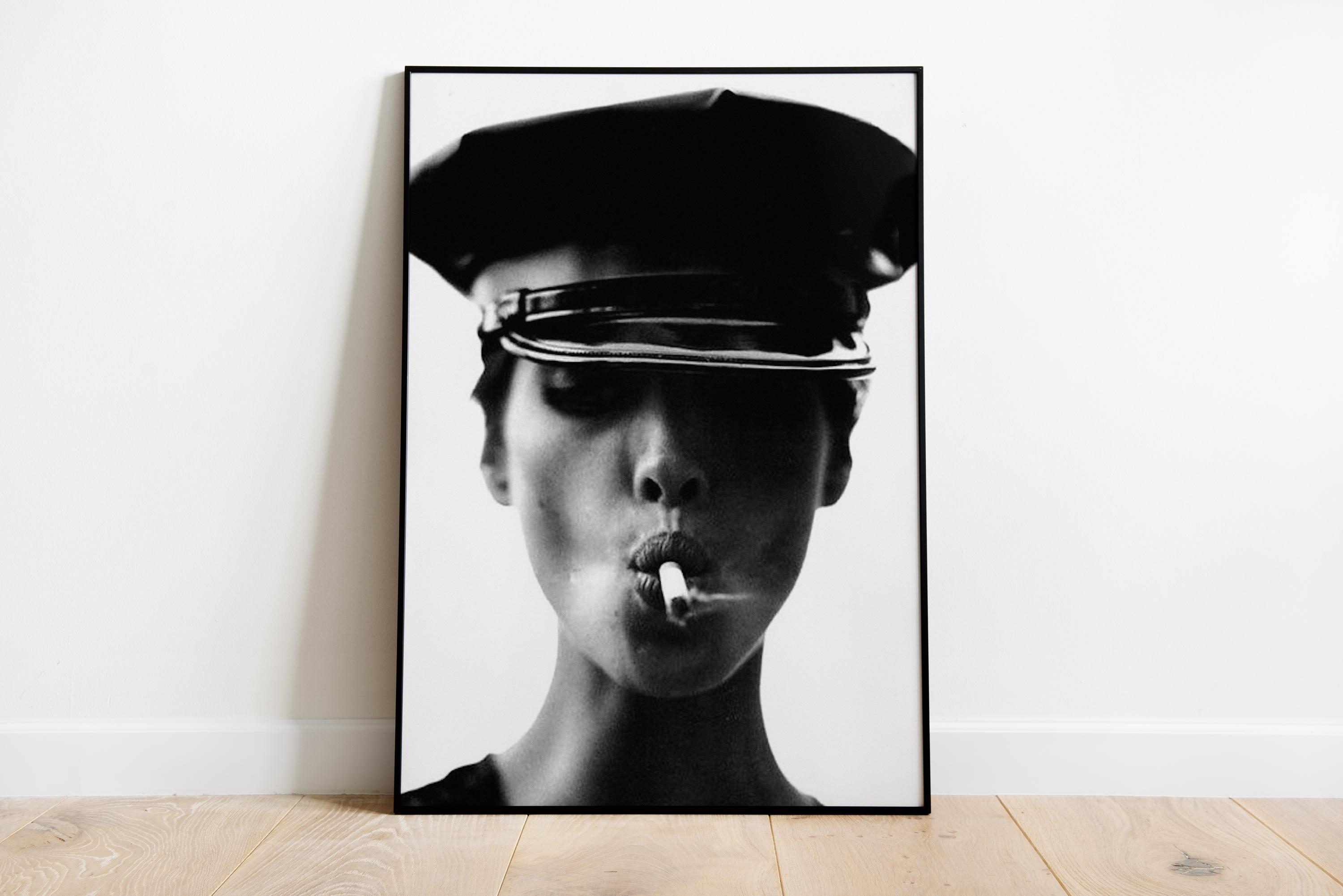 Christy Turlington Smoking Print, Feminist Poster, Black and White