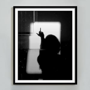 Woman Middle Finger Poster, Black and White, Feminist Print, Teen Girls Room Decor, Bedroom Wall Art, Hypebeast Room Decor, Digital Download