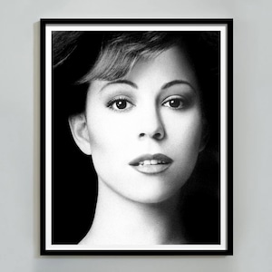 Mariah Carey Daydream Poster, Black and White, Vintage Photography, Feminist Print, Printable Wall Art, 1990s, Home Decor, Digital Download