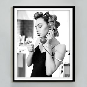 Women Smoking Cigarette Poster