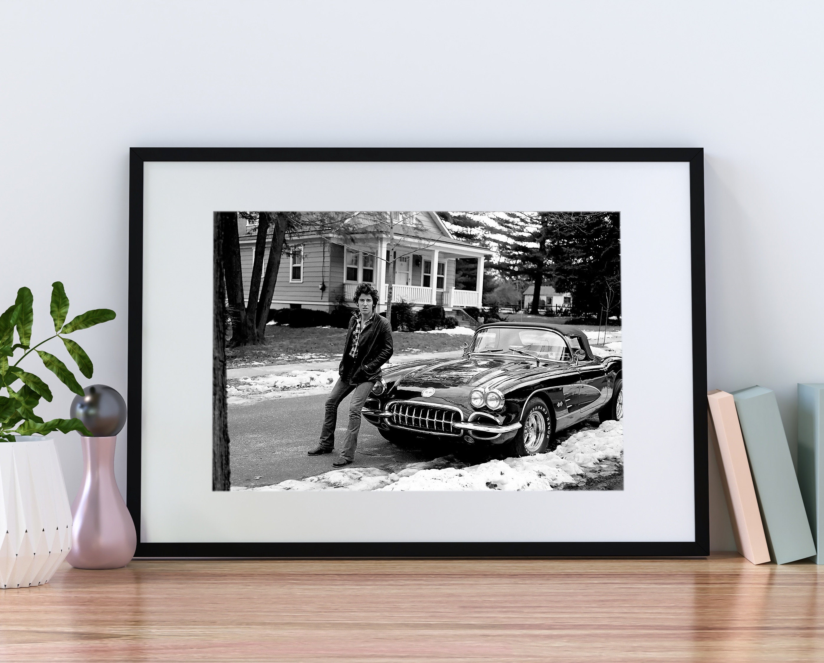 Bruce Springsteen - Poster vintage da appendere su tela, per camera da letto, soggiorno, decorazione da parete, 20 x 30 cm