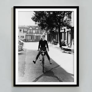 Audrey Hepburn Print, Black and White, Vintage Movie Poster, Fashion Photography, Old Hollywood Decor, Printable Wall Art, Digital Download