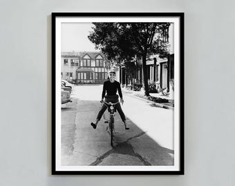Audrey Hepburn Print, Black and White, Vintage Movie Poster, Fashion Photography, Old Hollywood Decor, Printable Wall Art, Digital Download