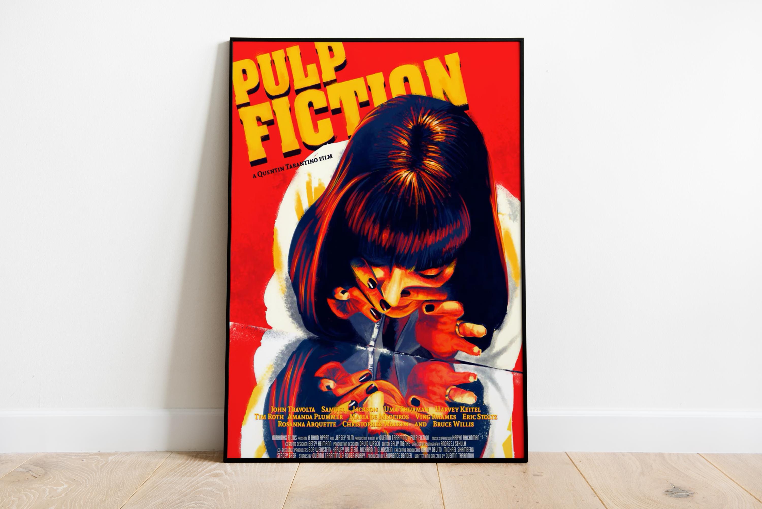 Poster del film Pulp Fiction - Stampa - Divertente poster in metallo