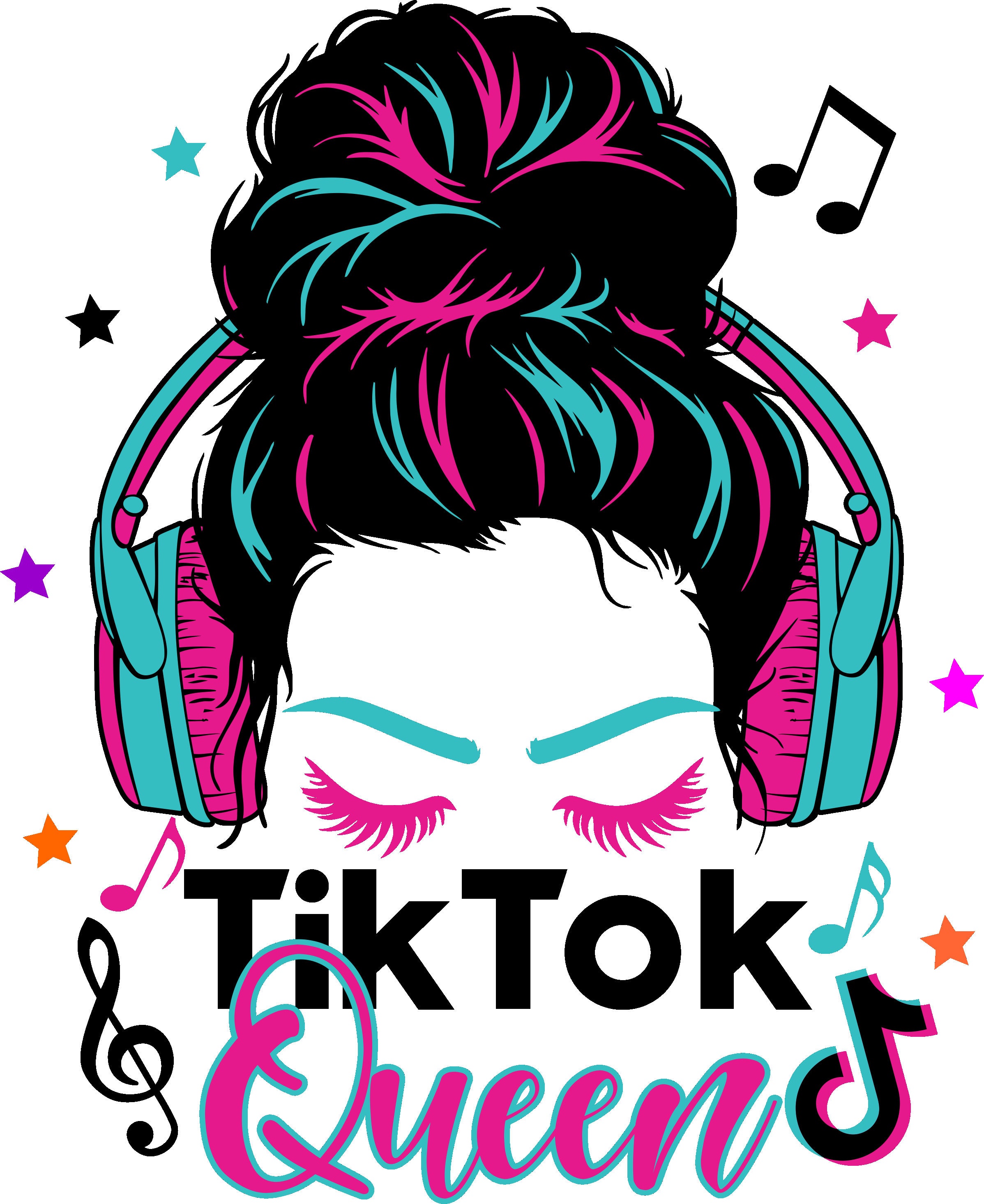 Tik Tok Queen PNG - Etsy