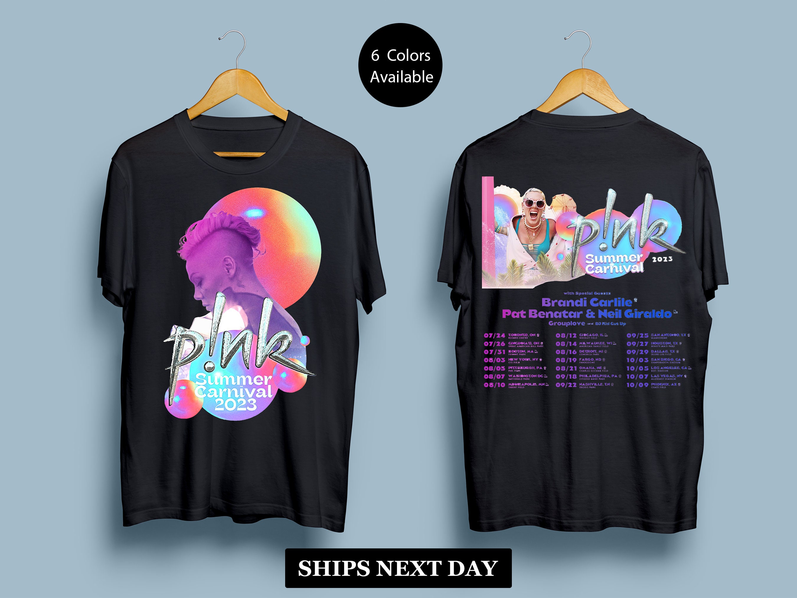 P!nk Summer Carnival Tour 2023 Unisex TShirt, Summer Carnival Tour