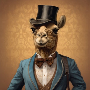 Camel-Animal Art Digital Print | For Creation of Unique DIY Gifts | Use With Tapestry, Canvas Wall Art, Pillows, Blankets