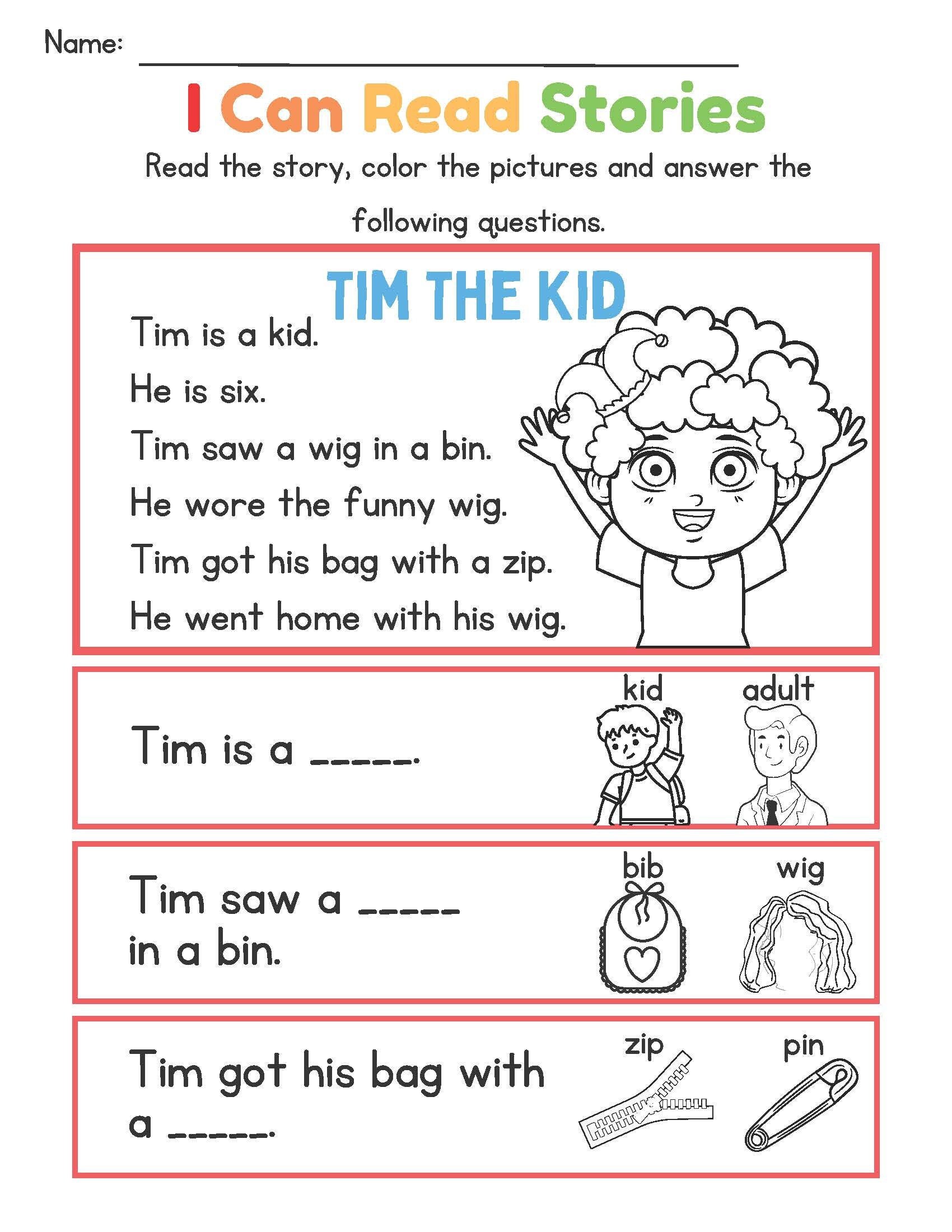 Reading Comprehension Practice For Kids 5 Stories With Questions