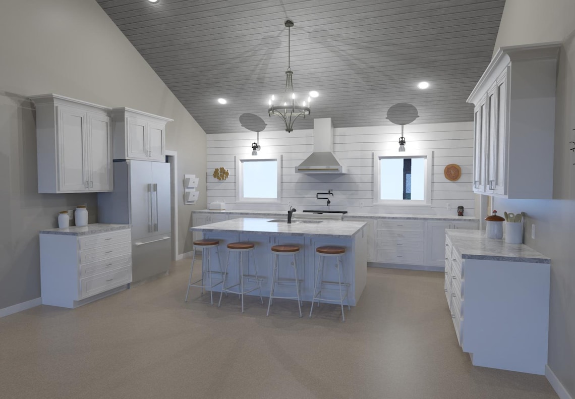 Cozy 3bedroom Barndominium Plan With MATERIAL LIST by Buckeye Plans