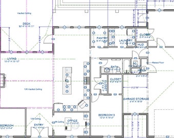 Texas Farmhouse - 3 Bedroom - Gameroom - Office - 2 Car Garage - Plan Name: CN100