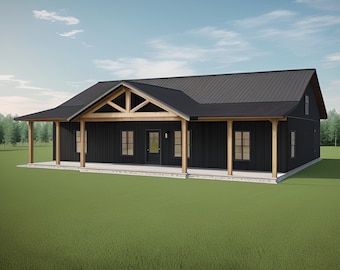 1,683 Sqft Barndominium - Full Plan Set!