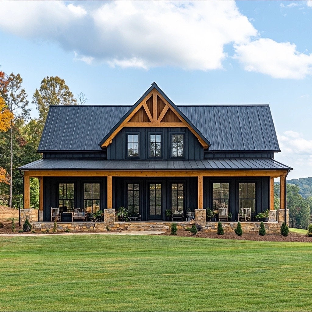 Plans for all 4 not included. Must choose an exterior and modify the plan! READ THE LISTING!!
