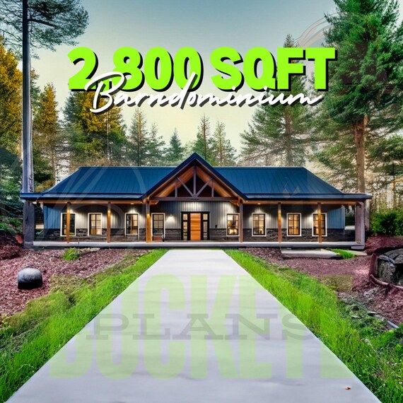 NEW 2800 SQFT BARNDOMINIUM Plan - Sp119-Congden